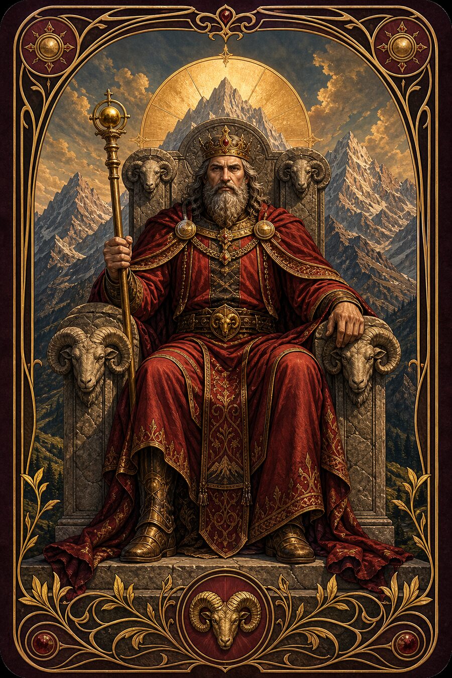 The Emperor tarot card