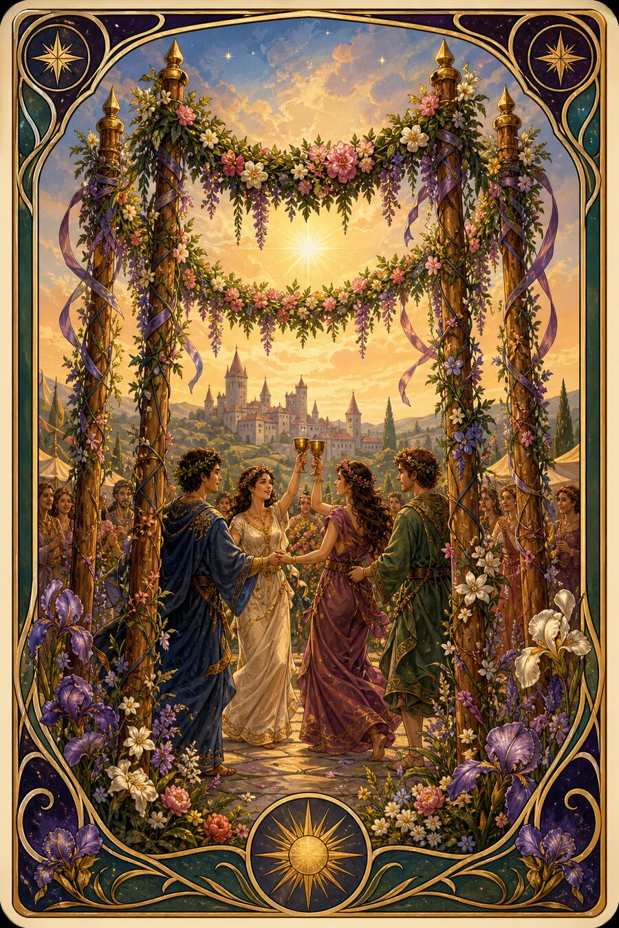 Four of Wands tarot card