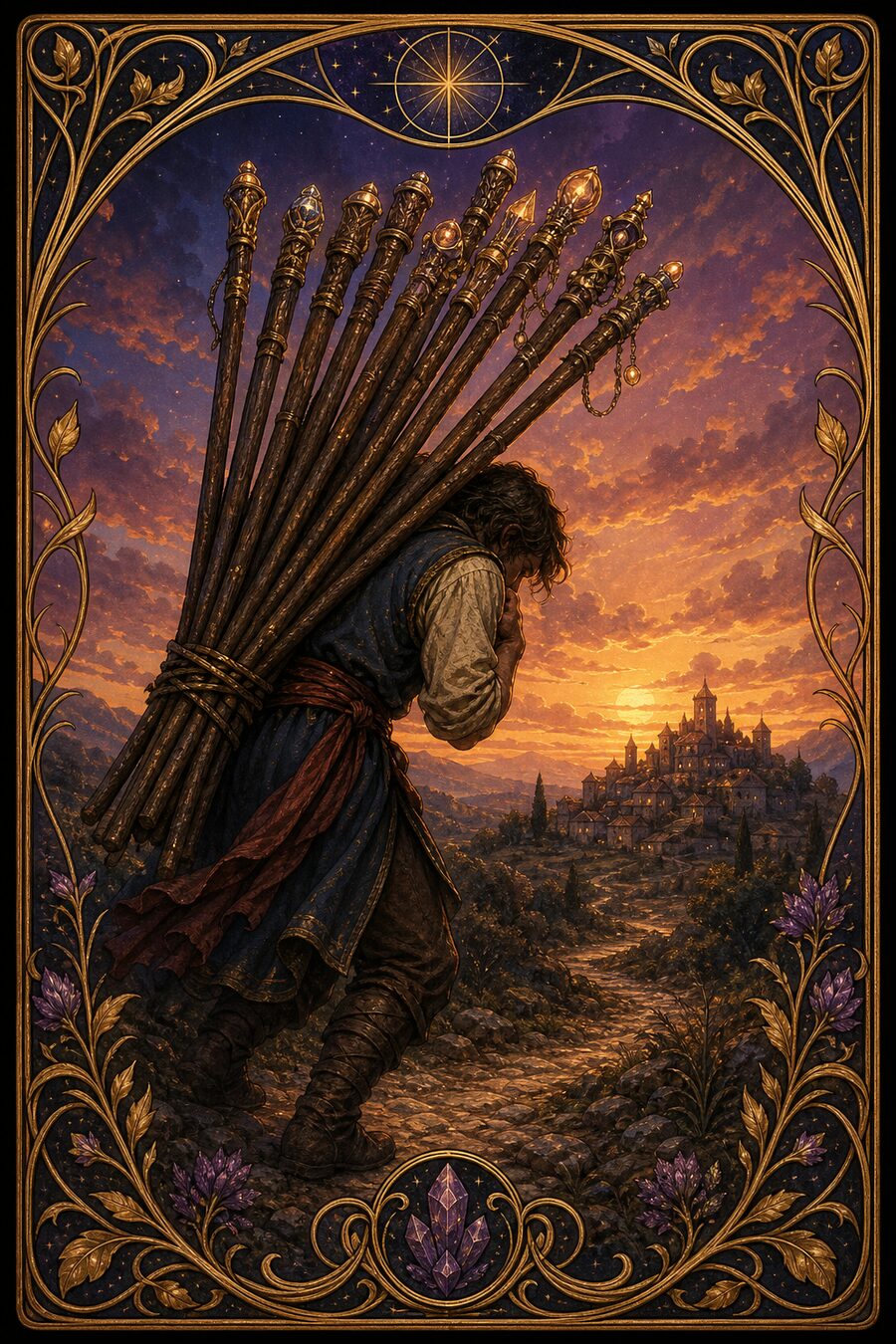 Ten of Wands tarot card