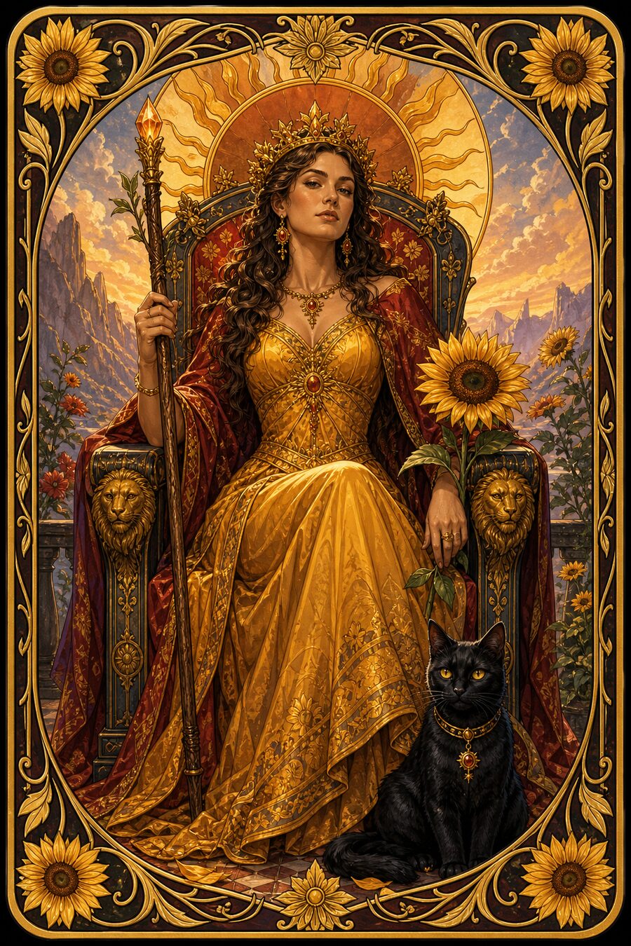 Queen of Wands tarot card
