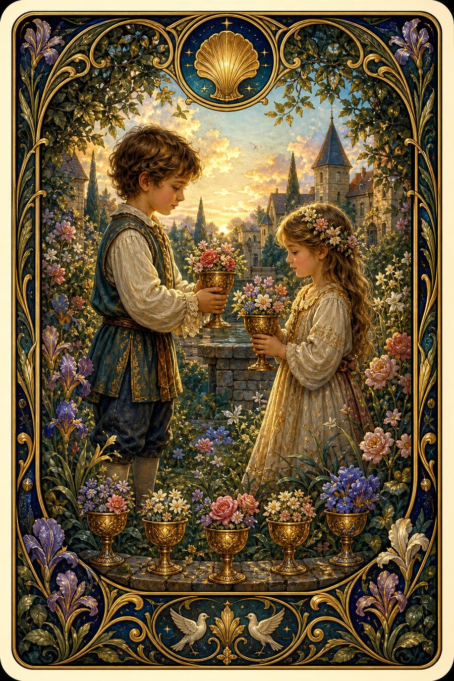 Six of Cups tarot card