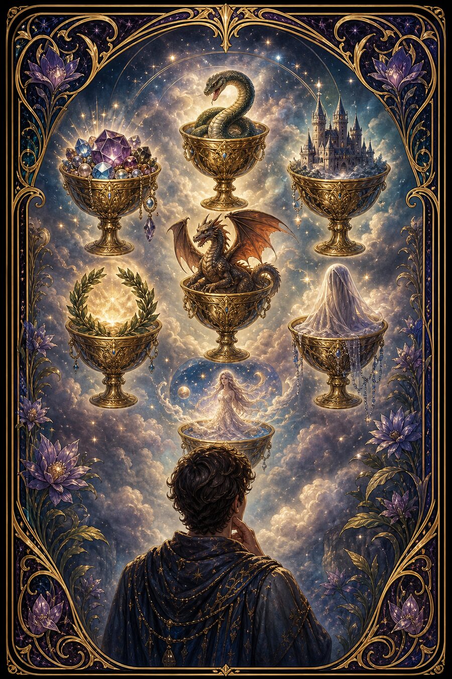 Seven of Cups tarot card
