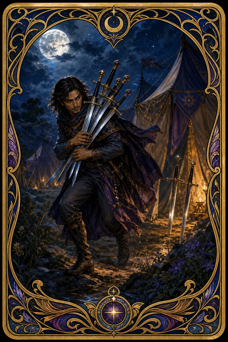 Seven of Swords tarot card