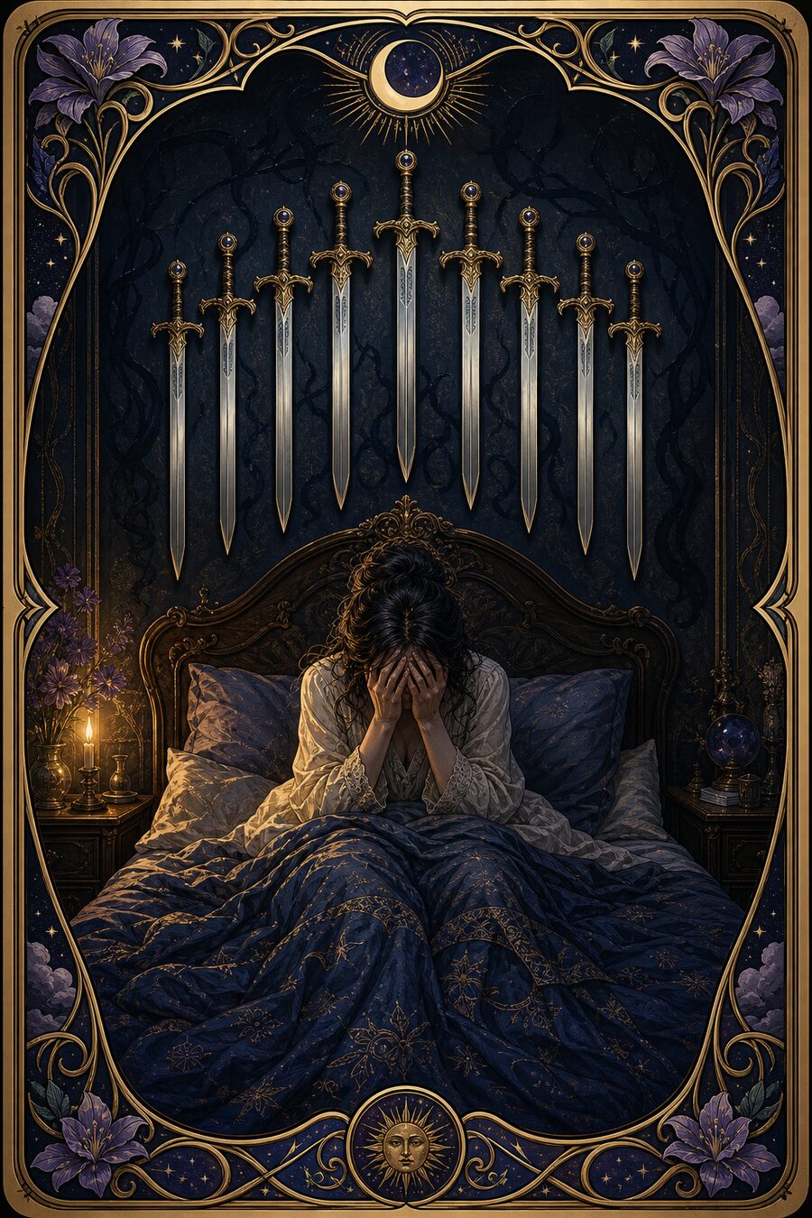 Nine of Swords tarot card