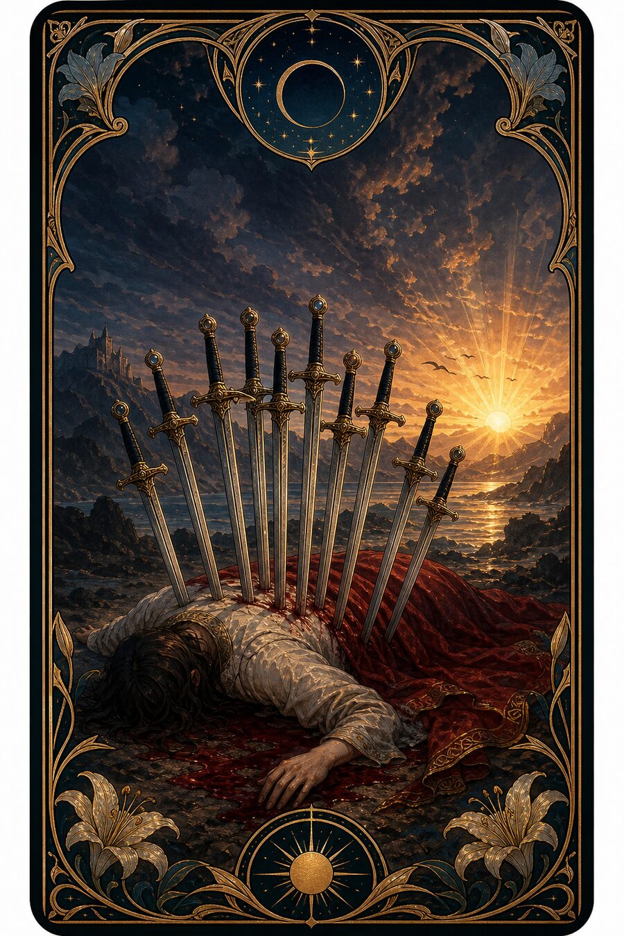 Ten of Swords tarot card