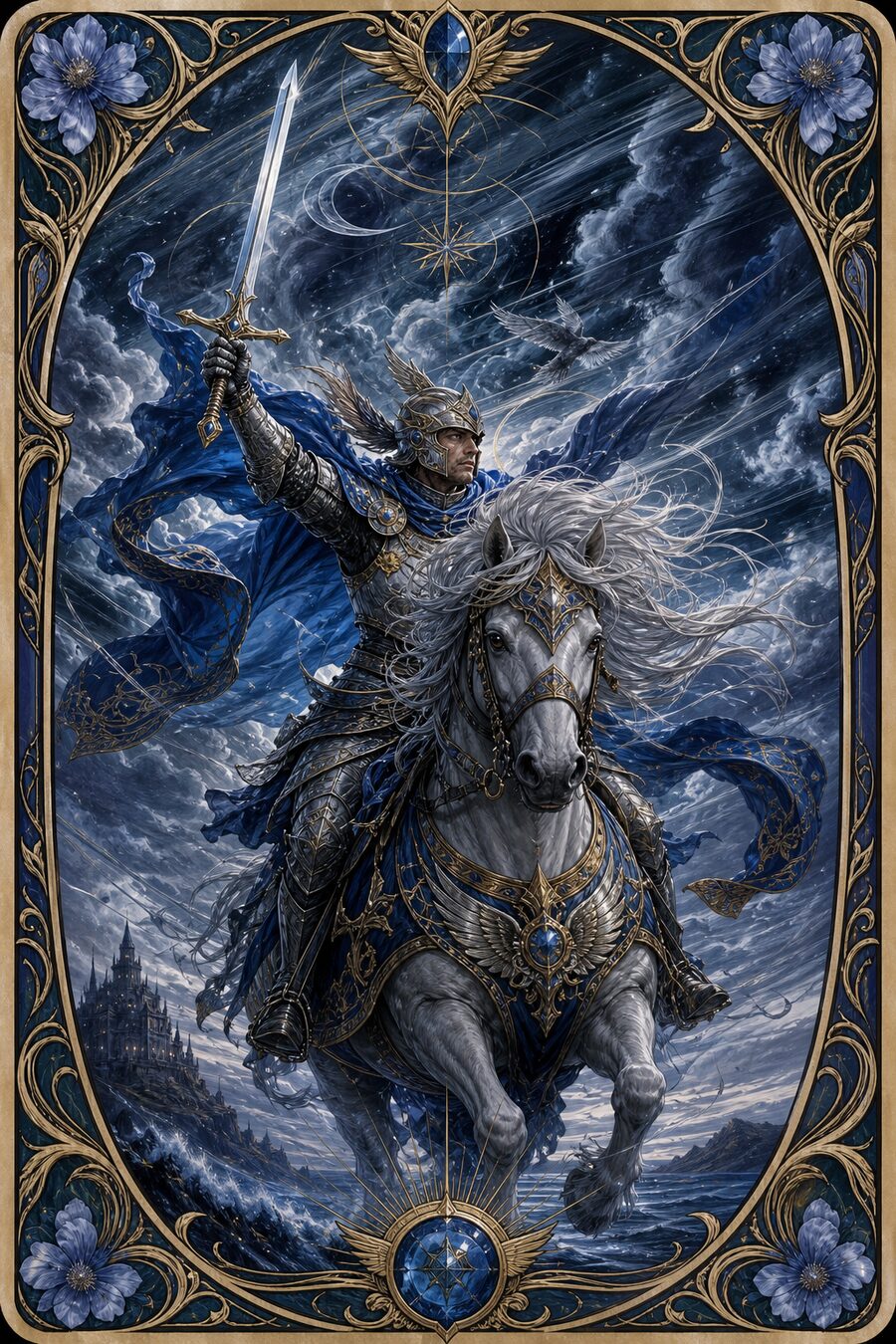 Knight of Swords tarot card