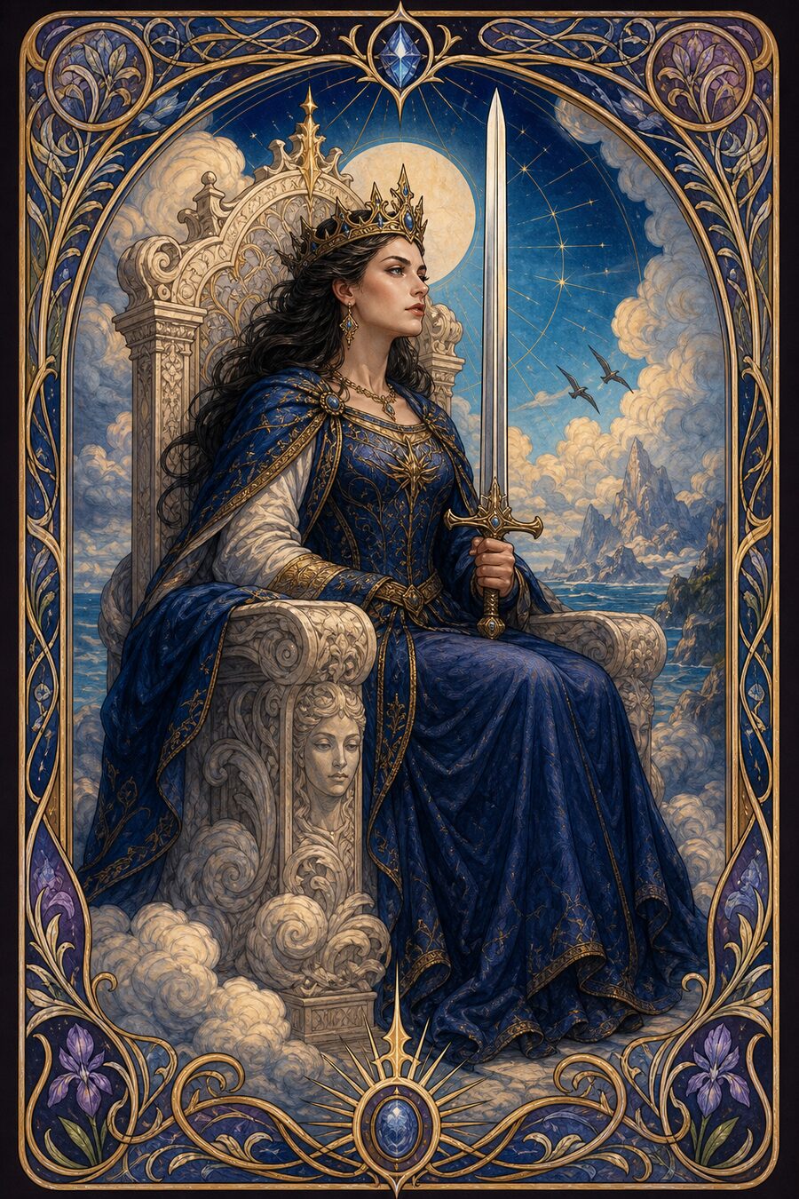 Queen of Swords tarot card