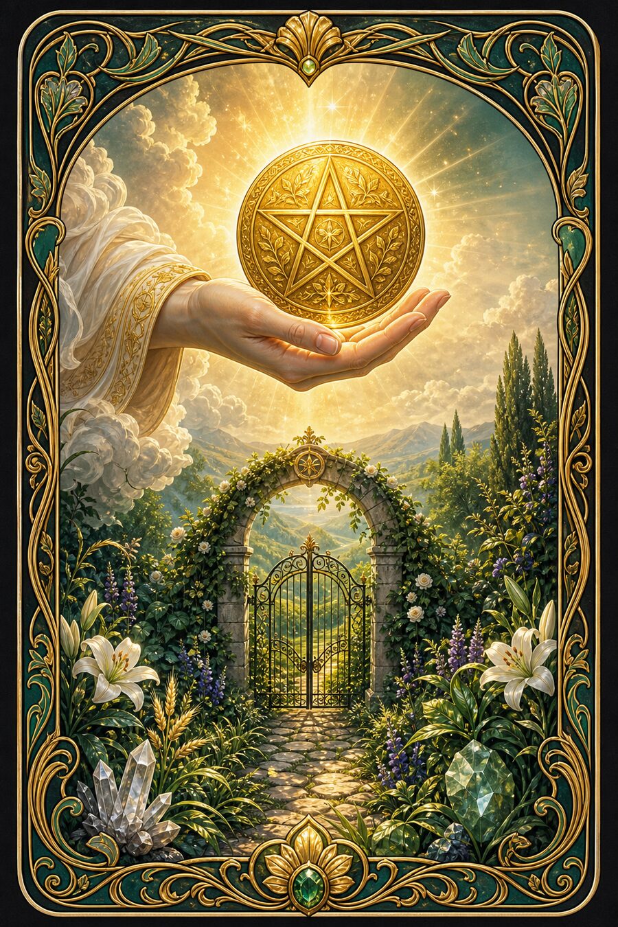 Ace of Pentacles tarot card