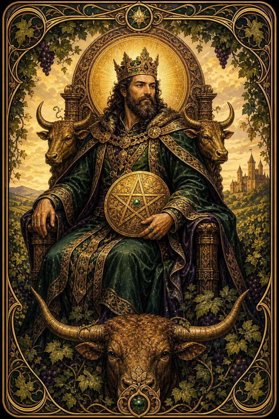 King of Pentacles tarot card